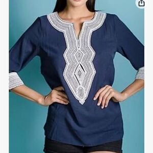 BOHO style. V-Neck tunic XL